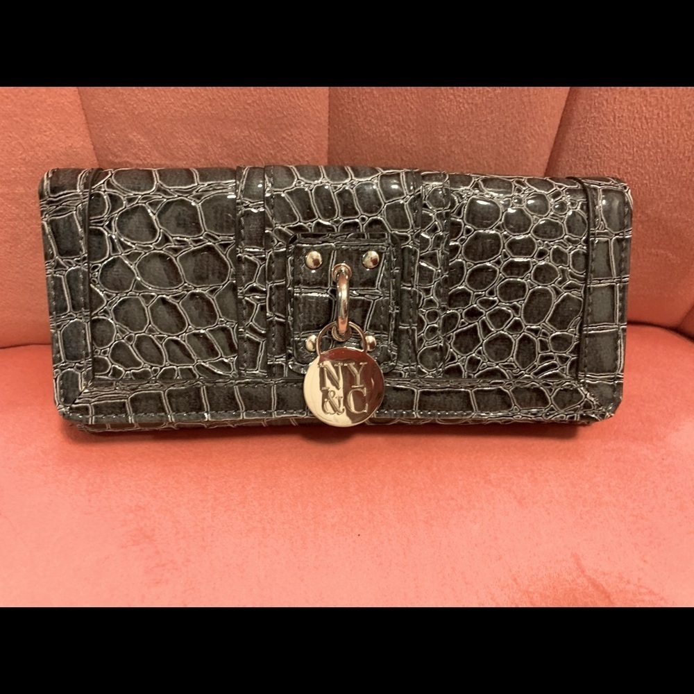 NY&C grey snake texture‎ wallet